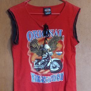 Women's Size Large Sleeveless Harley Davidson Shirt